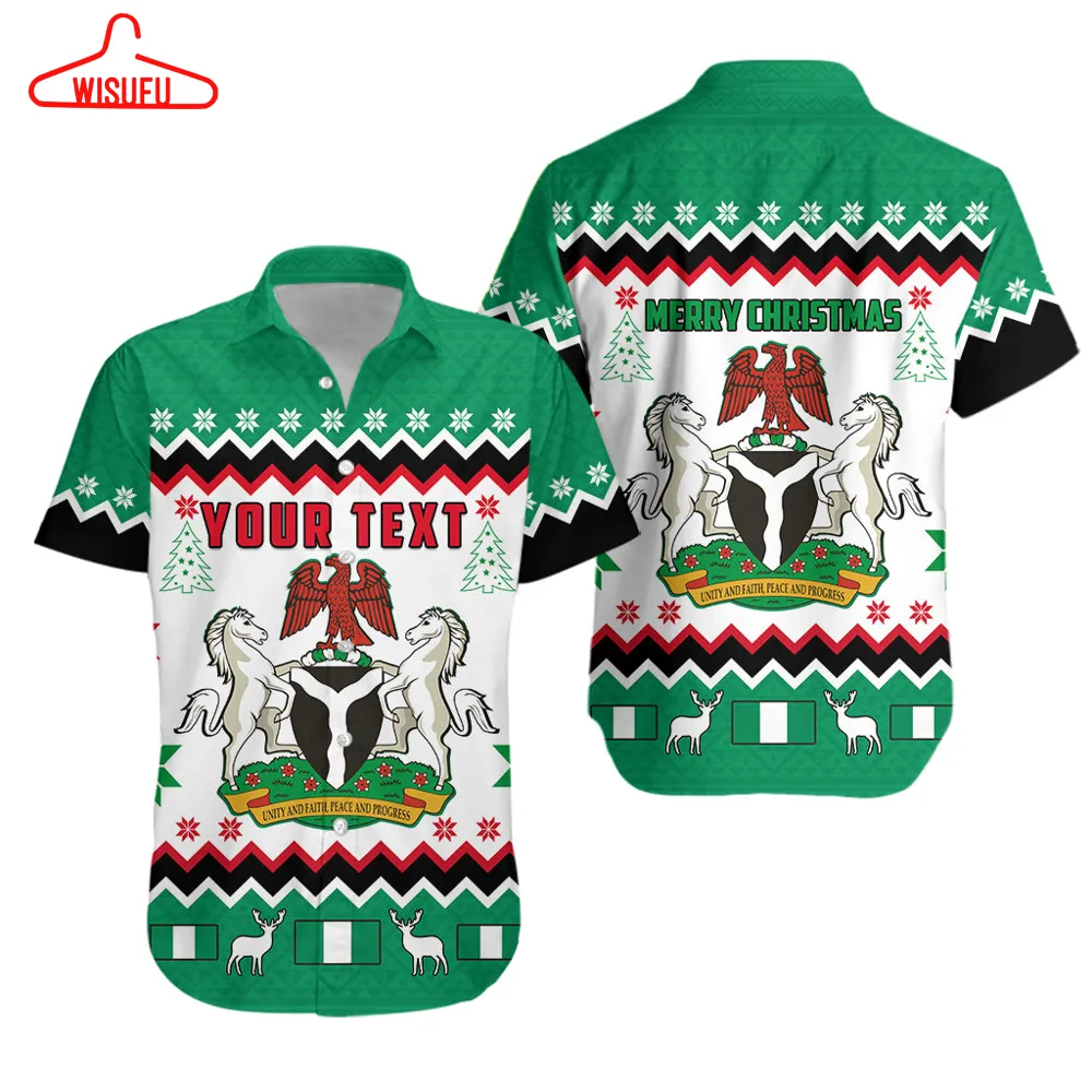 (custom Personalised) Nigeria Christmas Hawaiian Shirt African Pattern Lt13, New Hawaiian Holiday Outfits, New Fashion Gifts