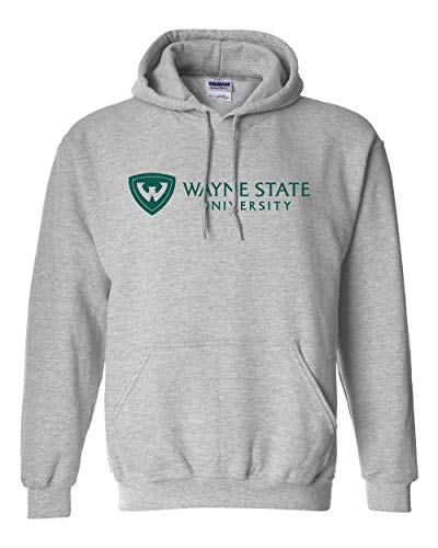 Wayne State University One Color Hooded  WSU Logo Apparel MensWomens Hoodie