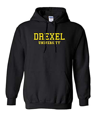 Drexel University Gold Text Hooded