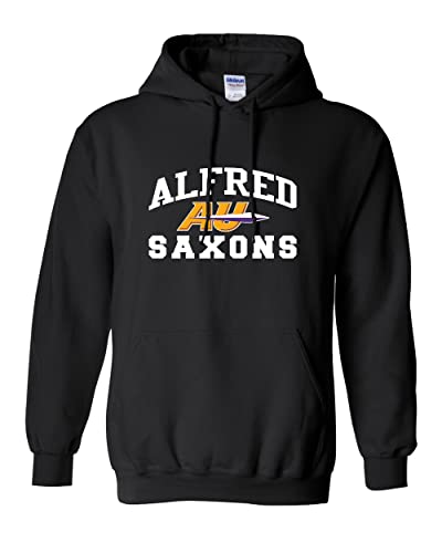 Alfred University AU Saxons Logo Hooded