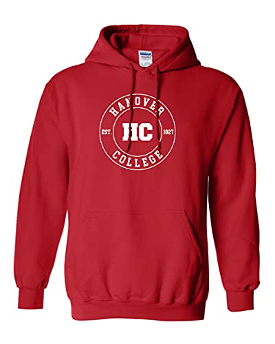 Hanover College Circle One Color Hooded