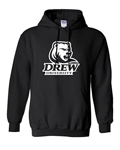 Drew University Stacked Logo Hooded