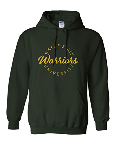 Wayne State University Circular 1 Color Hooded