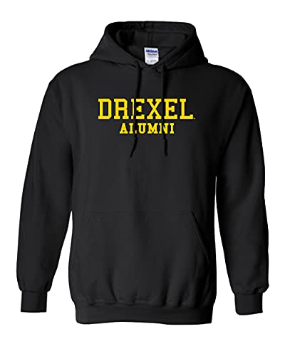 Drexel University Alumni Gold Text Hooded