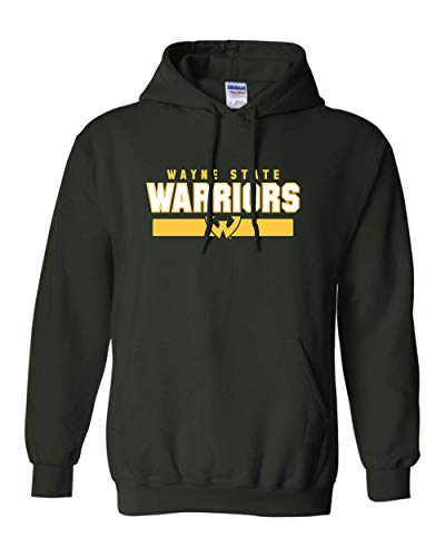 Wayne State Warriors Two Color Hooded  WSU Wayne State University Logo Apparel MensWomens Hoodie