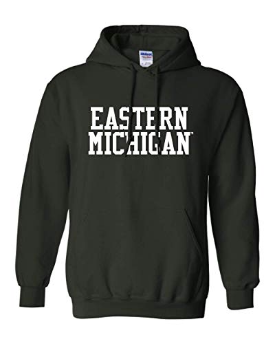 Eastern Michigan Green Pride Hooded  EMU Eagles MensWomens Hoodie