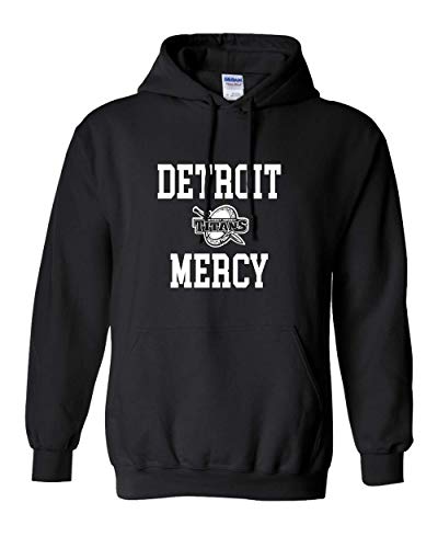 Detroit Mercy Stacked One Color Hooded