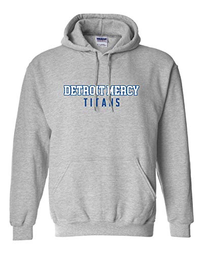 Detroit Mercy Titans Text Two Color Hoodie