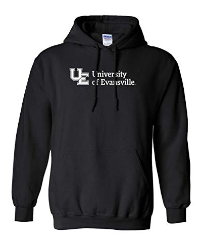 Evansville White Text Unisex Hooded