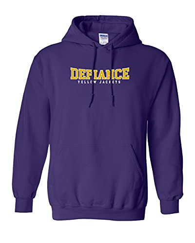 Defiance Yellow Jackets Block Two Color Hooded