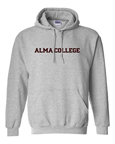 Alma College Block One Color Hooded