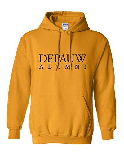 DePauw Alumni Black Text Hooded