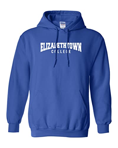 Elizabethtown College Block Text 1 Color Hooded