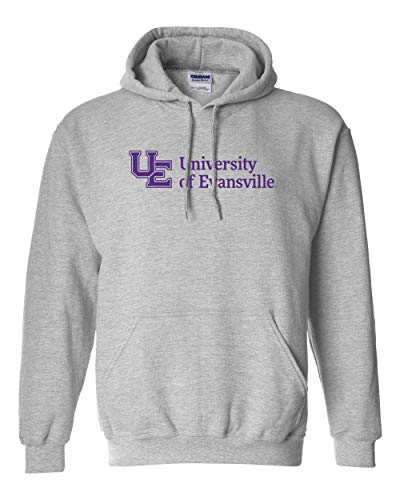 Evansville Purple Text Unisex Hooded