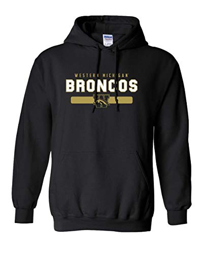 Western Michigan Broncos Two Color Hooded  WMU Logo Apparel MensWomens Hoodie