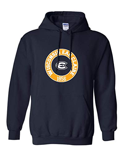 Wisconsin Eau Claire Circle Two Color Hooded