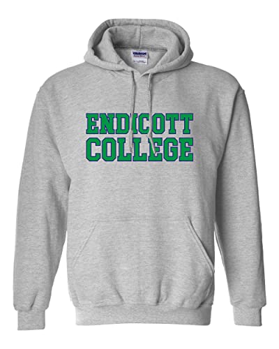 Endicott College Block Letters Hooded