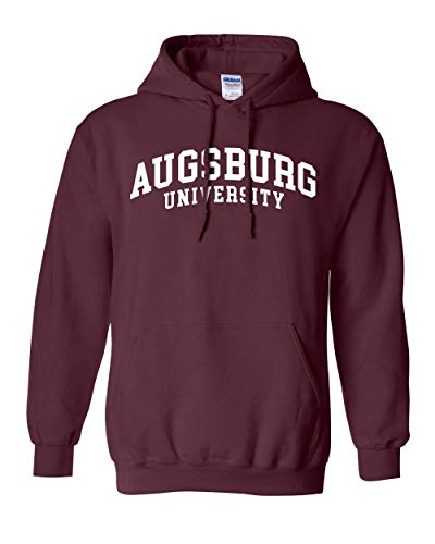 Augsburg University White Text Hooded