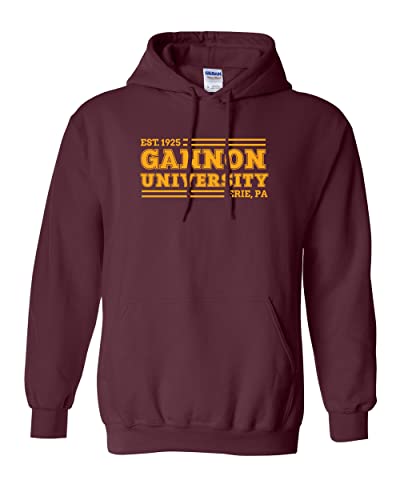 Gannon University Block Text 1 Color Hooded