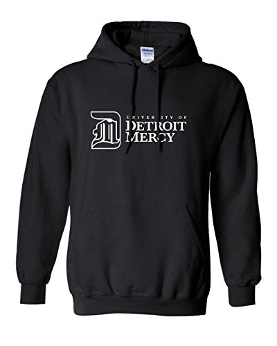 Detroit Mercy DM Text One Color Hooded