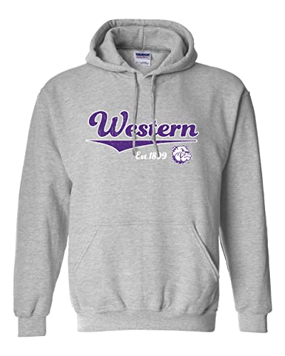 Vintage Western Illinois Est 1899 Hooded