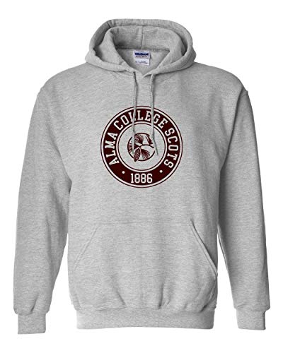 Alma College Circle One Color Hooded