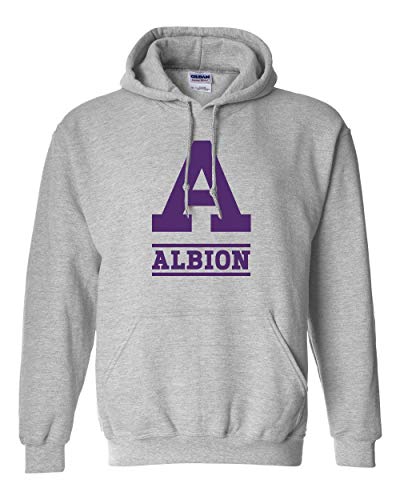 Albion College One Color Purple A Hooded  Britons Logo Apparel MensWomens Hoodie