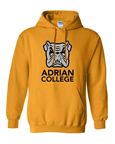 Adrian College Bulldog Full Logo Hooded