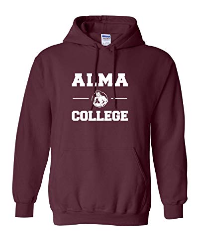 Alma College Scots Stacked One Color Hooded