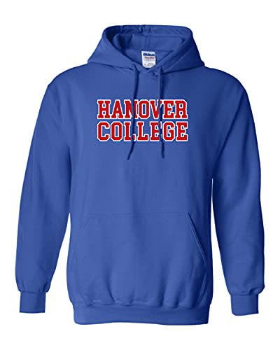 Hanover College Block Two Color Hooded