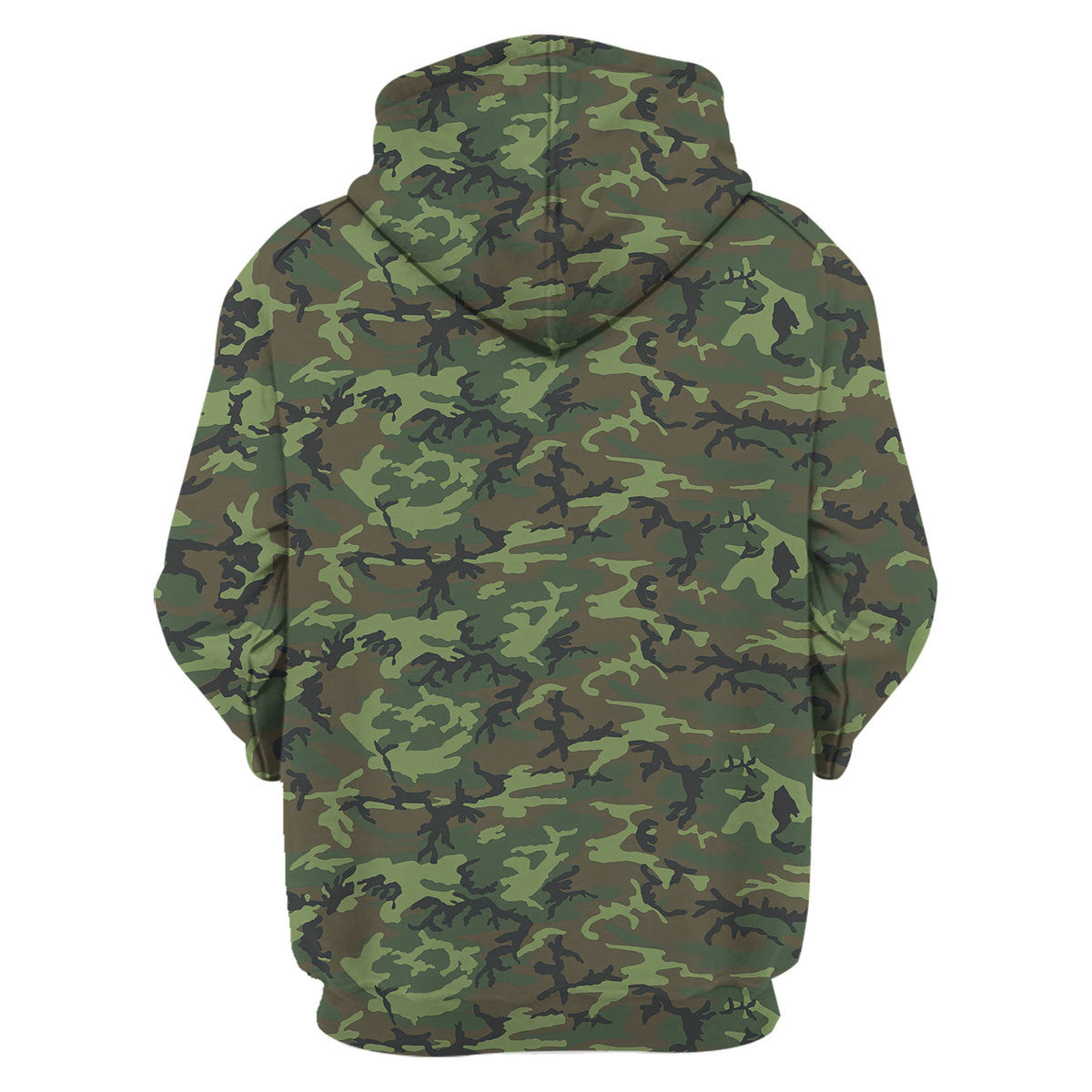 American ERDL Lowland Camo Hoodie zip