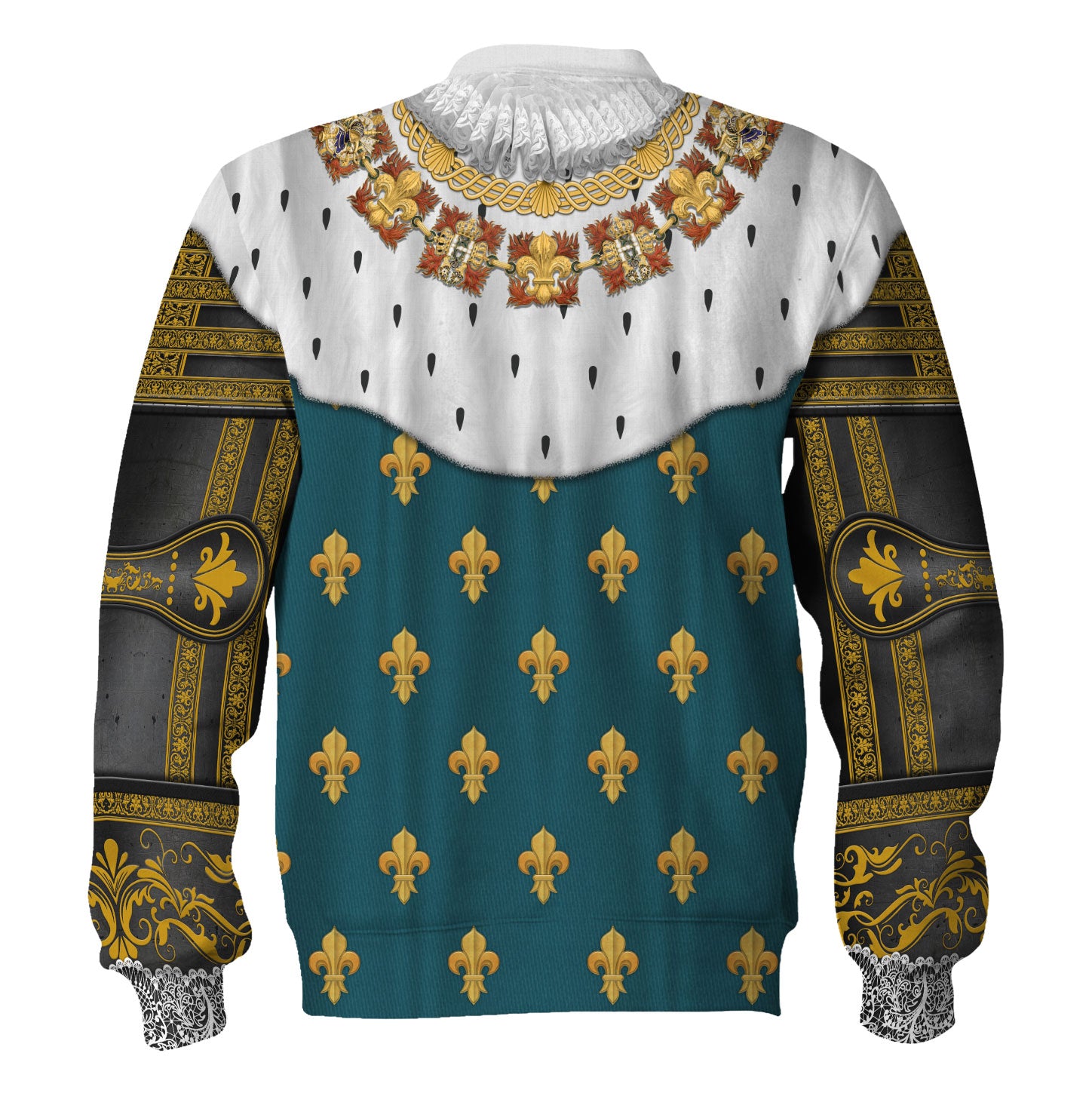 Gearhomie Henry IV of France in Coronation Robes Costume All Over Print sweatshirt