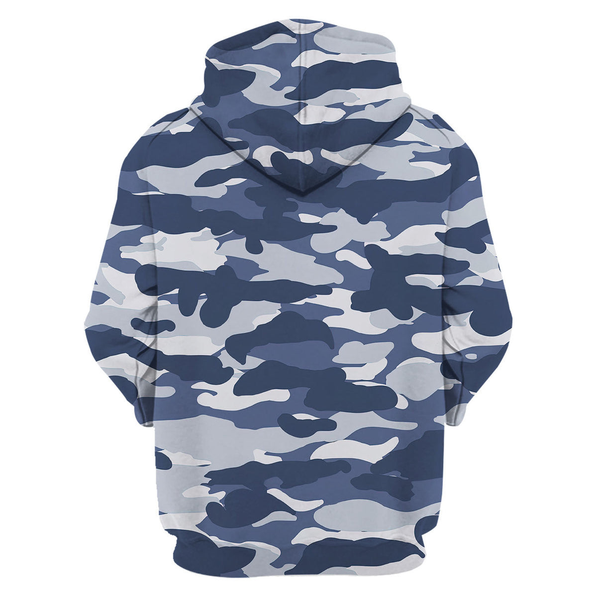 Urban Blue Camo hoodie zip