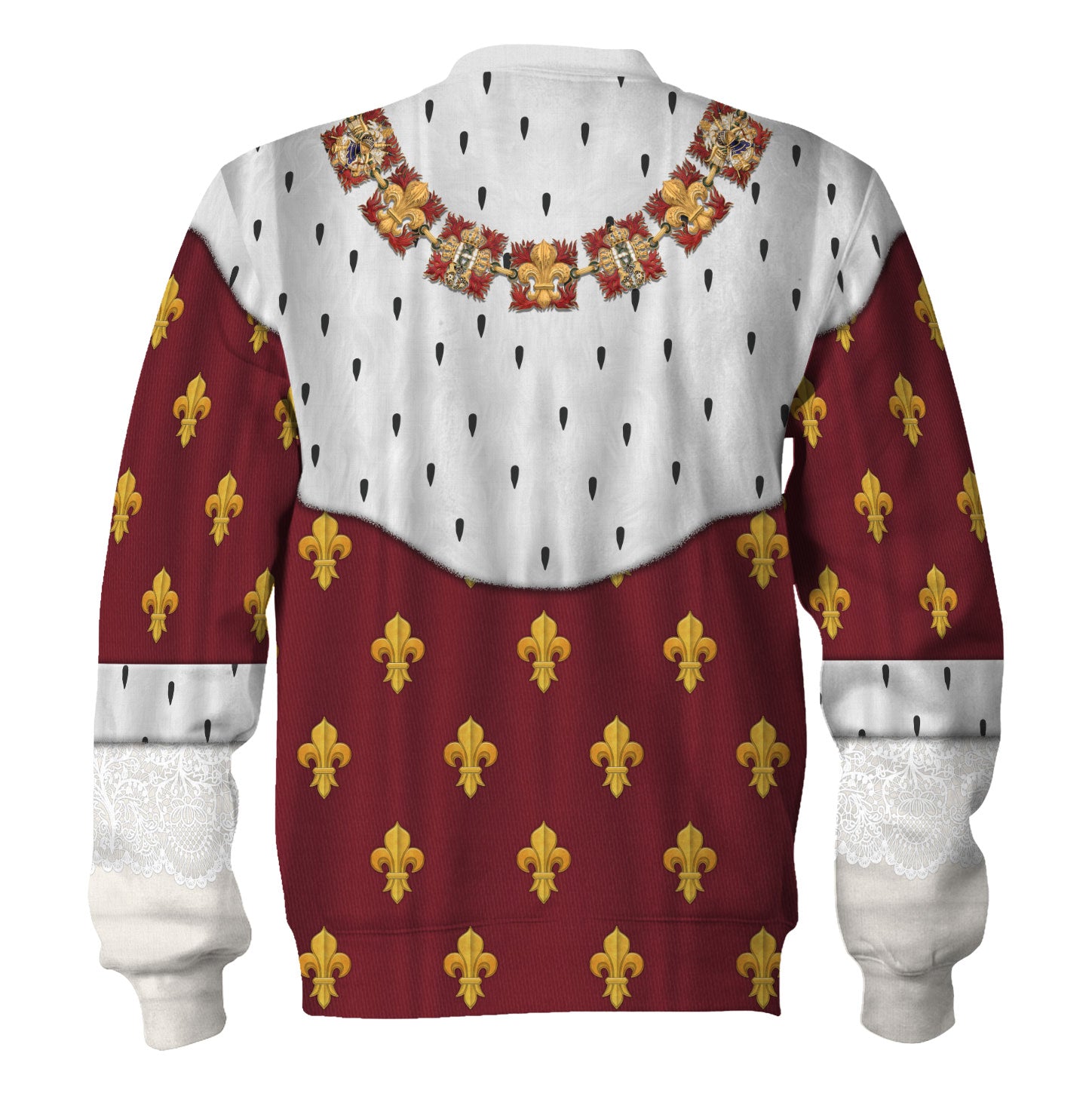 Gearhomie Charles X of France Coronation Robes Red Costume All Over Print sweatshirt