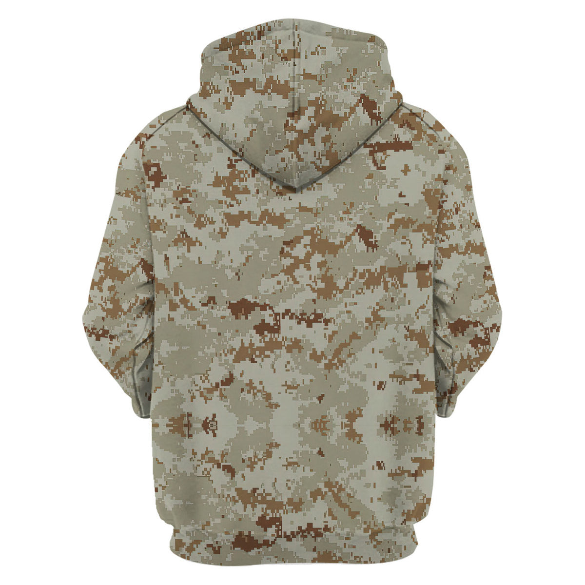 American Marine Pattern Desert Camo Hoodie Zip