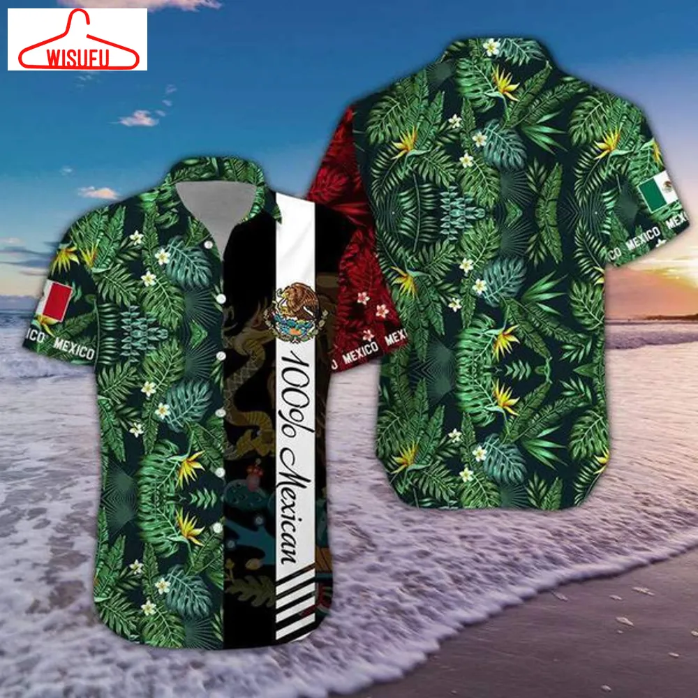 100% Mexican Hawaiian Shirt - For Men & Women - Adult Best Gift Ideas, New Fashion Gifts