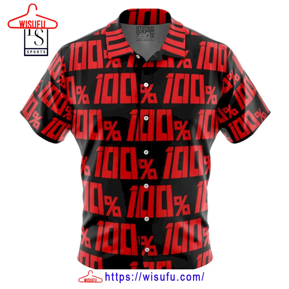 100% Mob Pyscho 100 Button Up Hawaiian Shirt, New Fashion Gifts