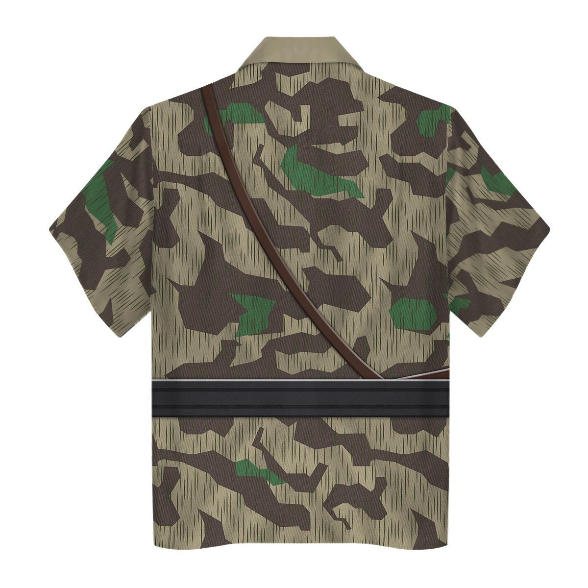 Gearhomie German Army Splinter Camouflage-White Reversible Jacket 1943-1945 Costume hawaiian