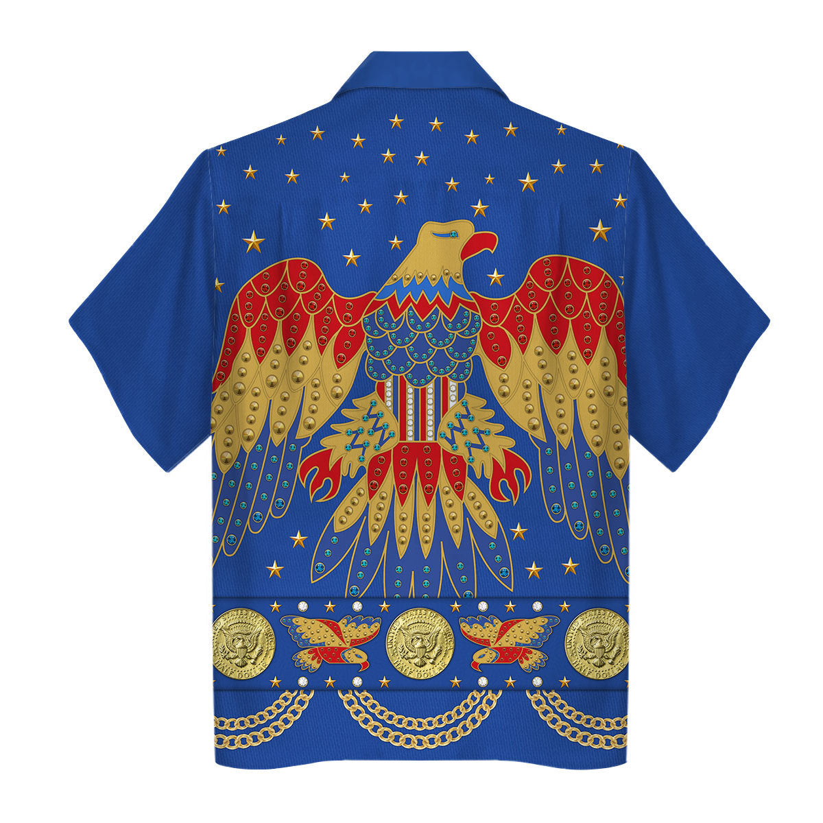 Gearhomie Elvis EAGLE Blue Costume hawaiian