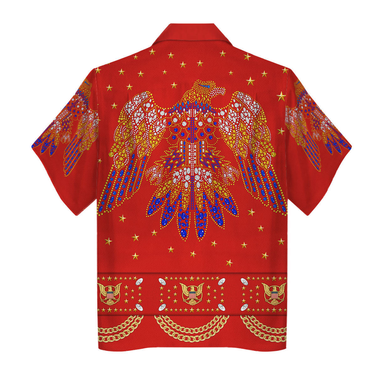 Gearhomie Elvis EAGLE Red Costume hawaiian