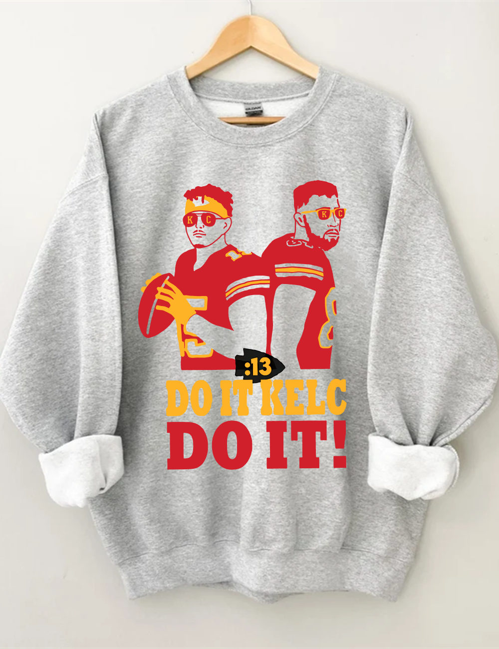 13 Second Kansas City Chiefs Football Unisex Sweatshirt Sport Grey