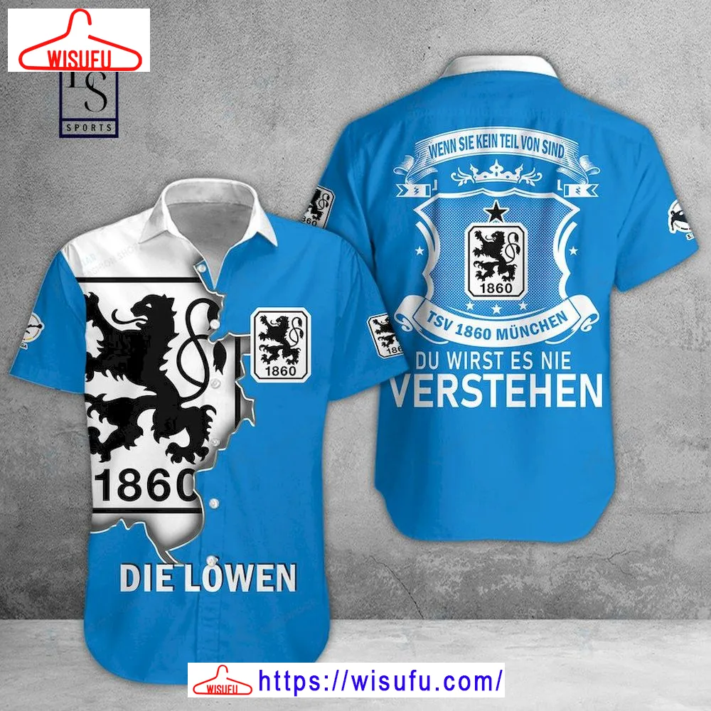 1860 Munich Die Lowen Hawaiian Shirt, New Fashion Gifts