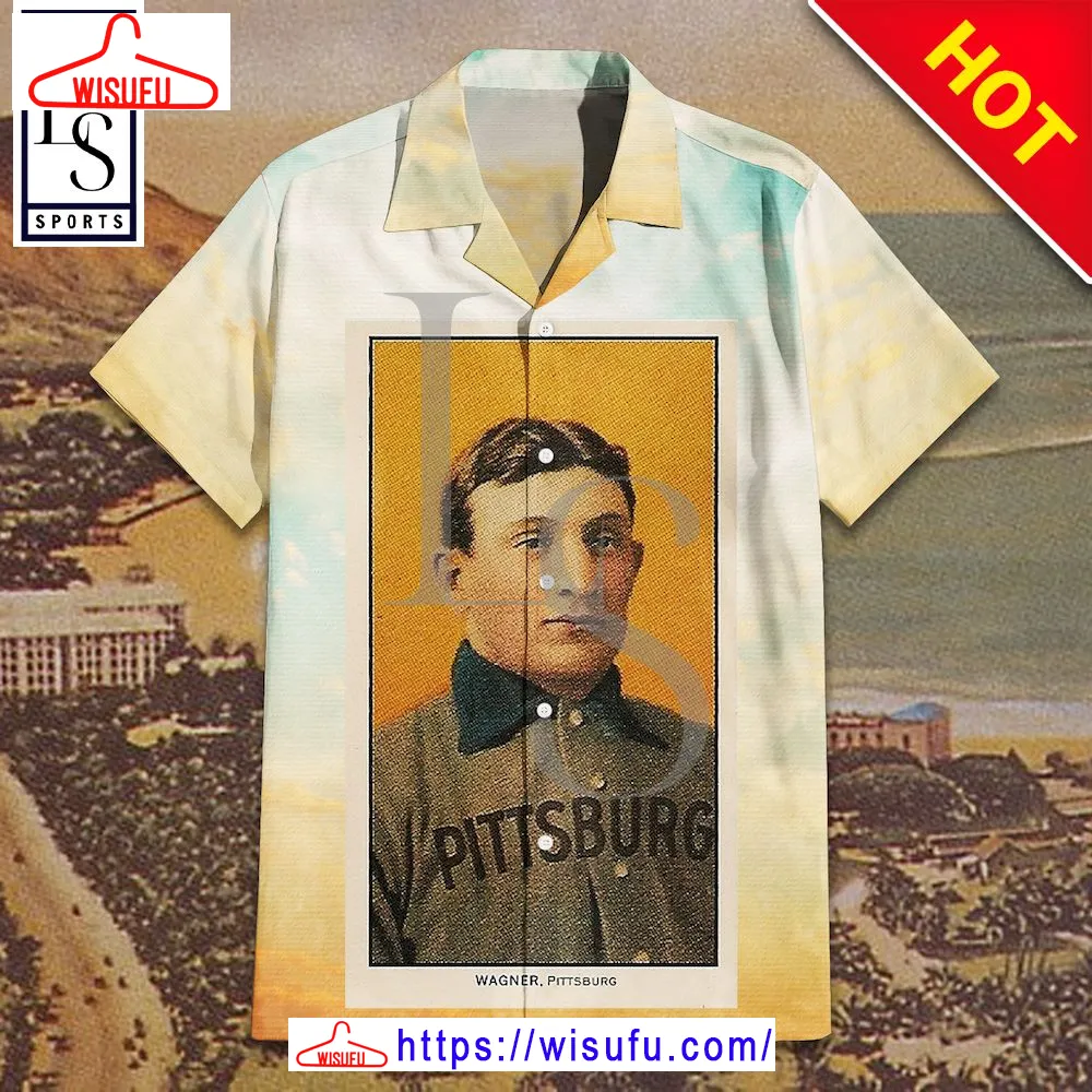 1909 White Border Honus Wagner Hawaiian Shirt, New Fashion Gifts