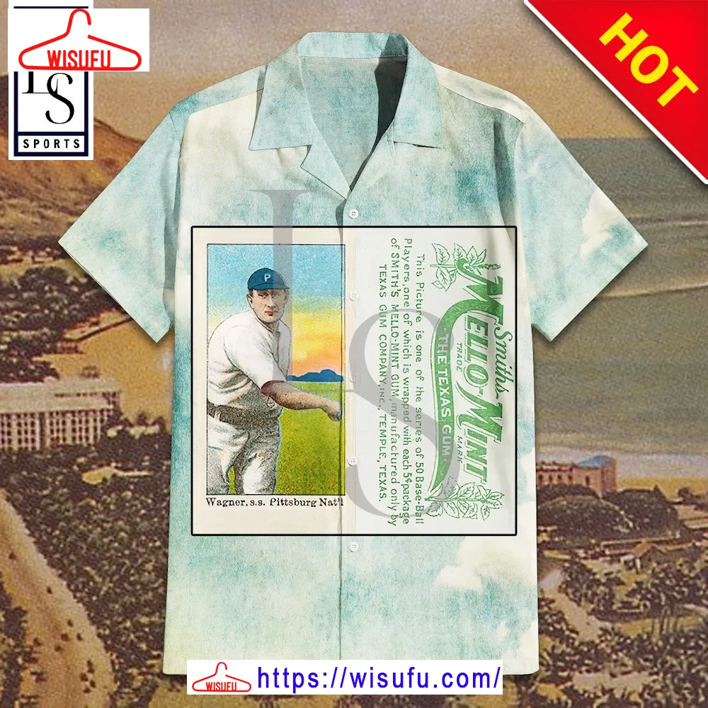 1910 Mello Mint Honus Wagner Hawaiian Shirt, New Fashion Gifts