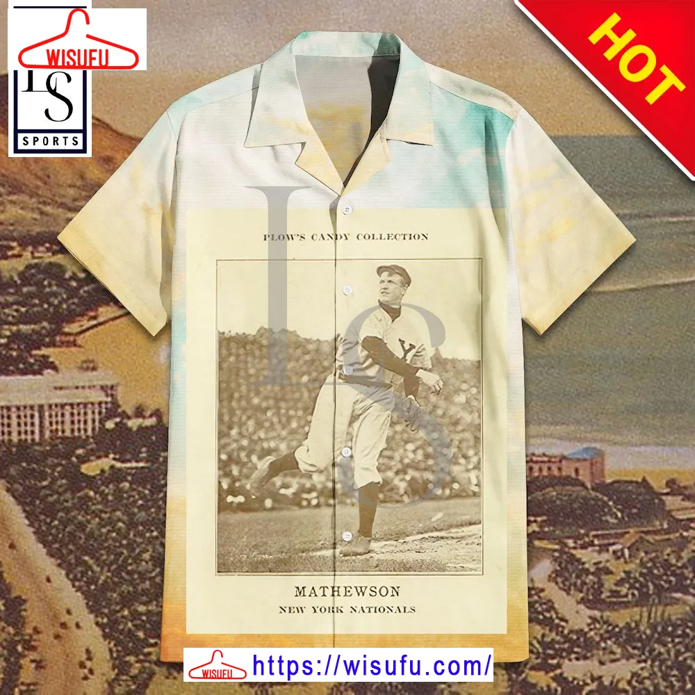 1912 PlowÃ¢â¬â¢s Candy Christy Mathewson Hawaiian Shirt, New Fashion Gifts