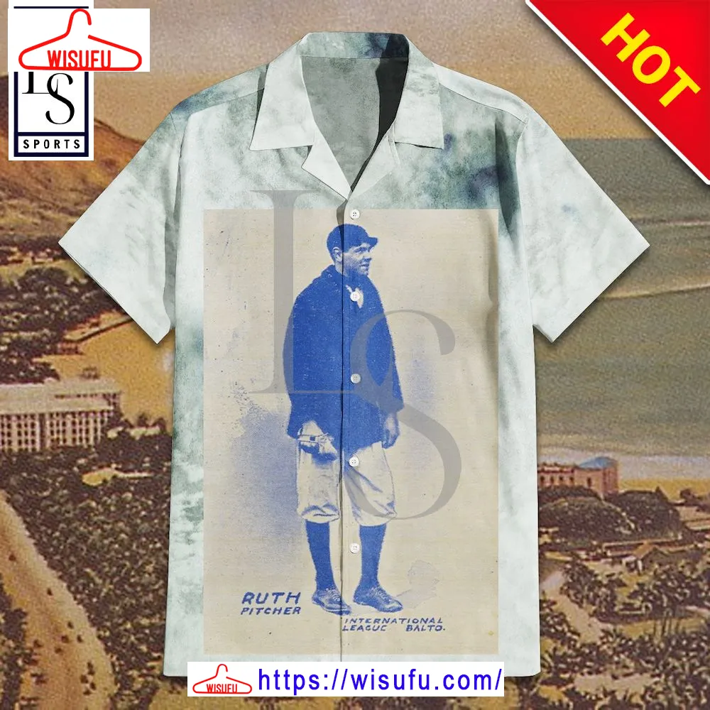 1914 Baltimore News Babe Ruth Hawaiian Shirt, New Fashion Gifts