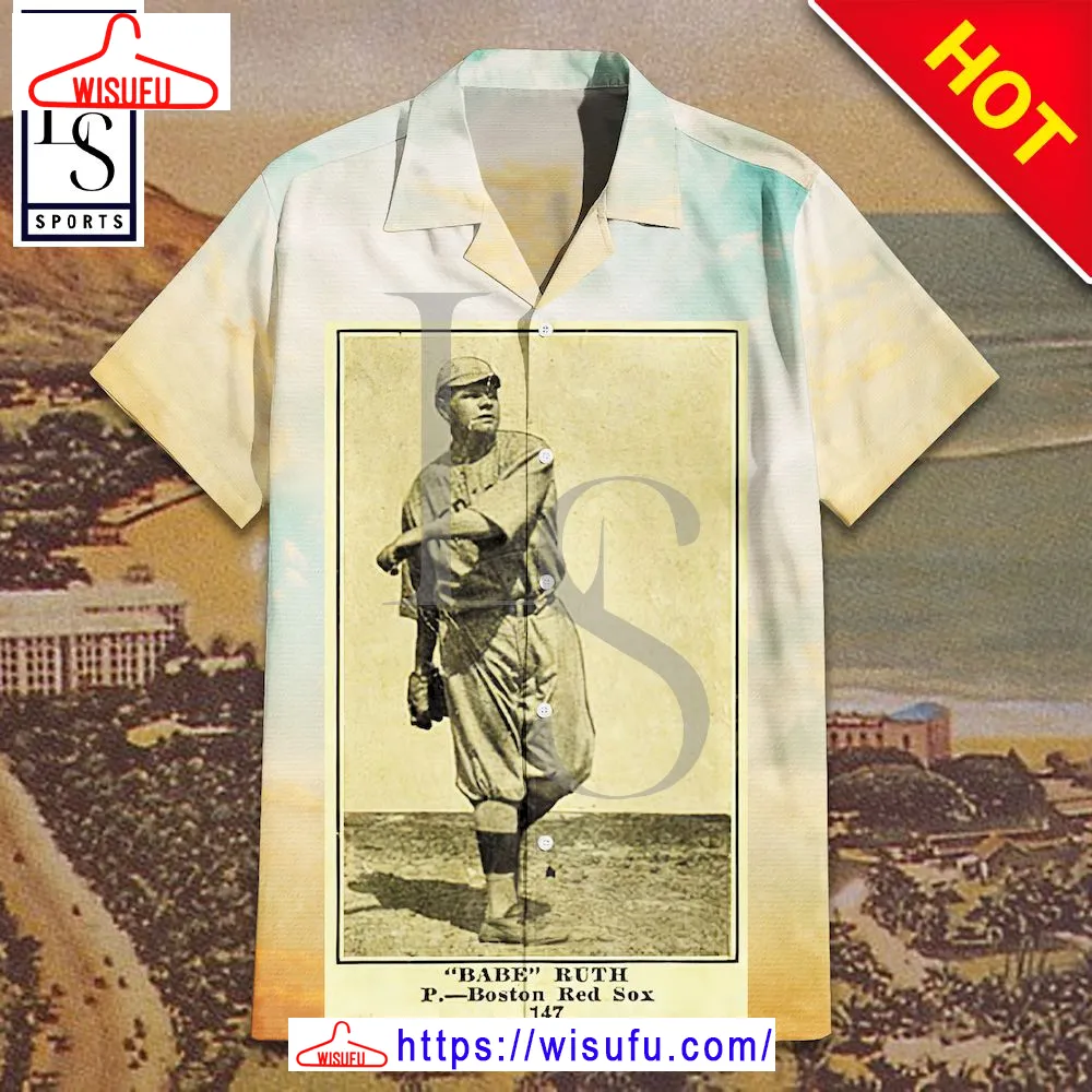 1917 Collins-mccarthy Babe Ruth 3d Hawaiian Shirt, New Fashion Gifts