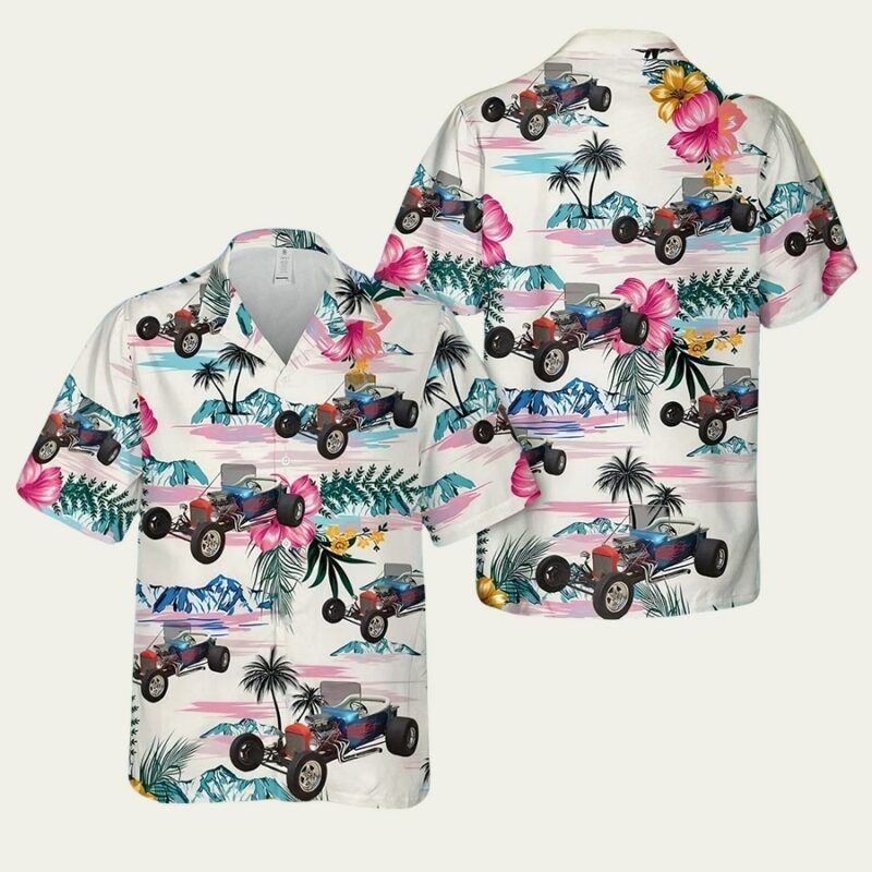 1923 FORD T BUCKET HOT ROD HAWAIIAN SHIRT