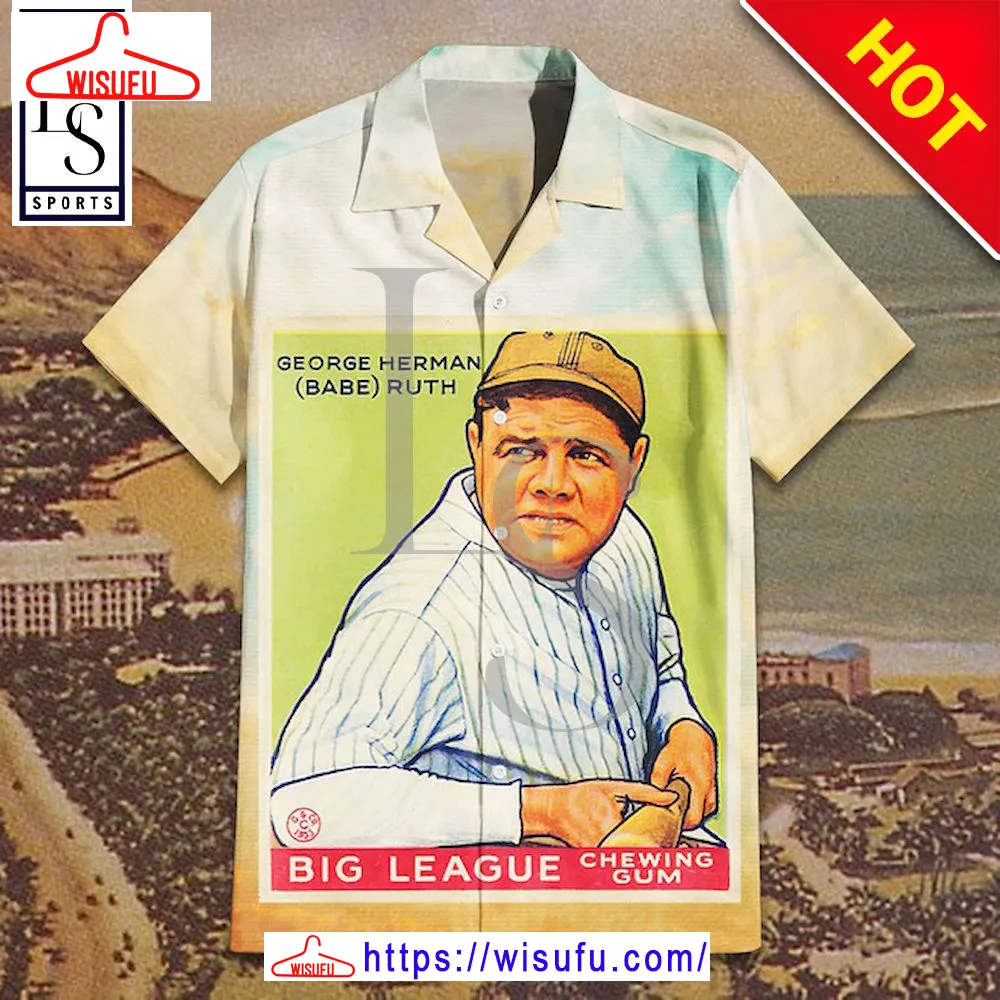 1933 Babe Ruth 3d Hawaiian Shirt, New Fashion Gifts