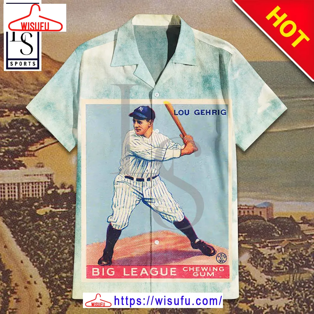 1933 Lou Gehrig 3d Hawaiian Shirt, New Fashion Gifts